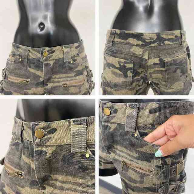 ZIPサイドベルトショートパンツ