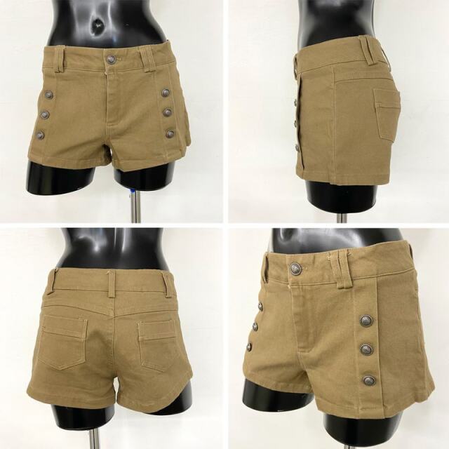 ボタンショートパンツ