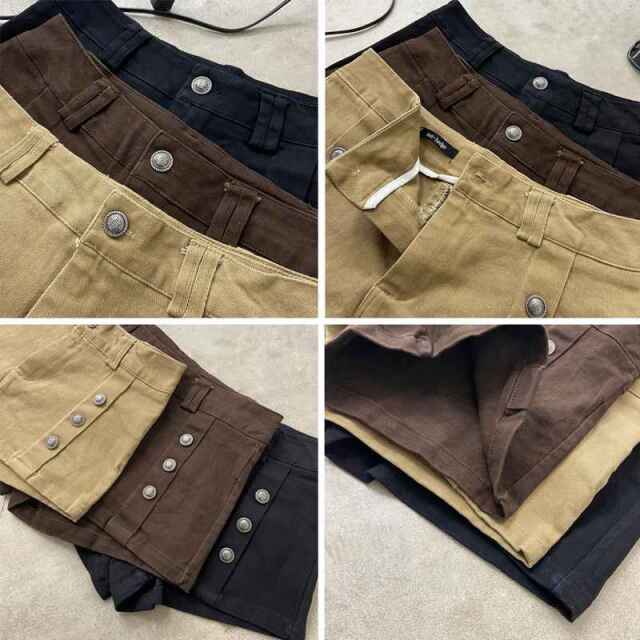 ボタンショートパンツ