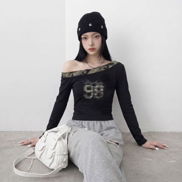 迷彩切替Tシャツ