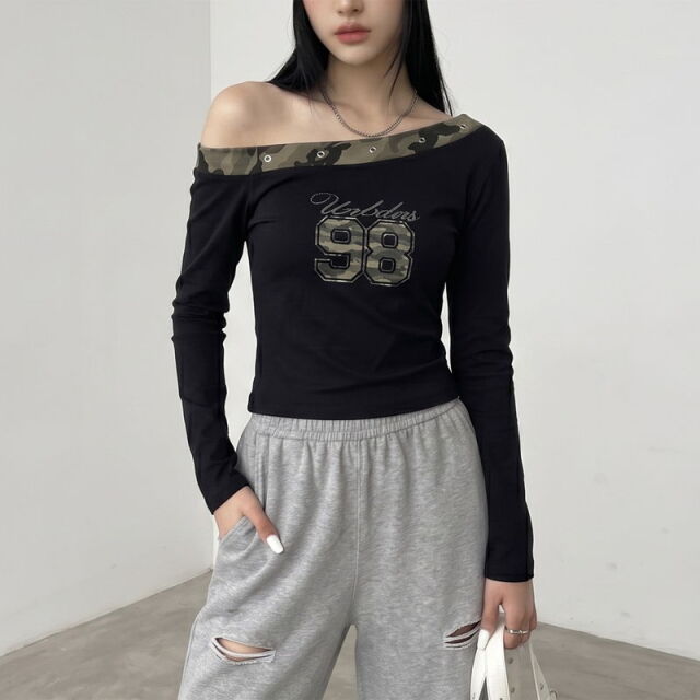 迷彩切替Tシャツ