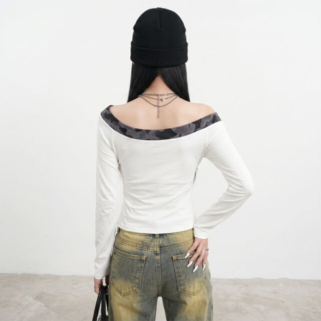 迷彩切替Tシャツ