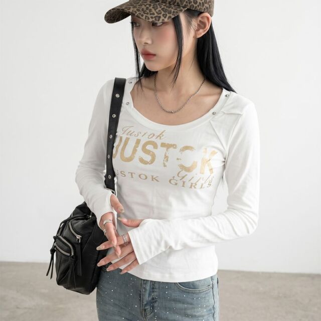 スタッズロゴTシャツ