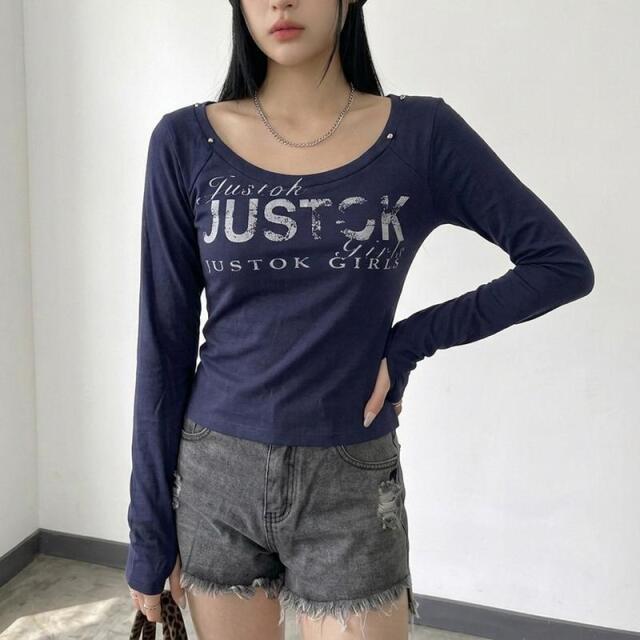 スタッズロゴTシャツ