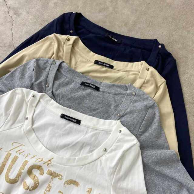 スタッズロゴTシャツ