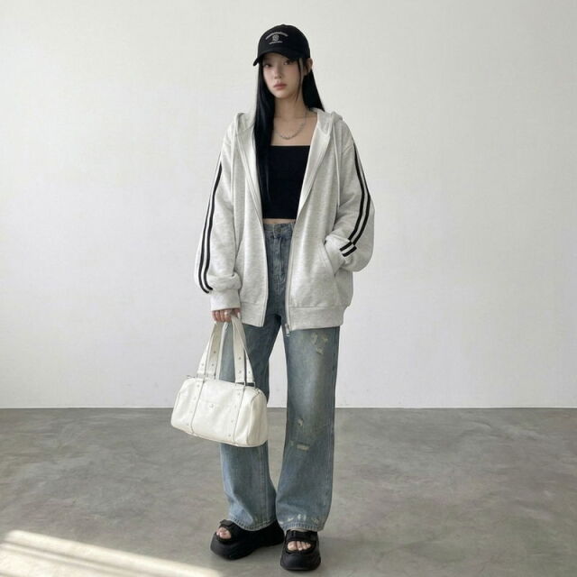 ラインビッグパーカー