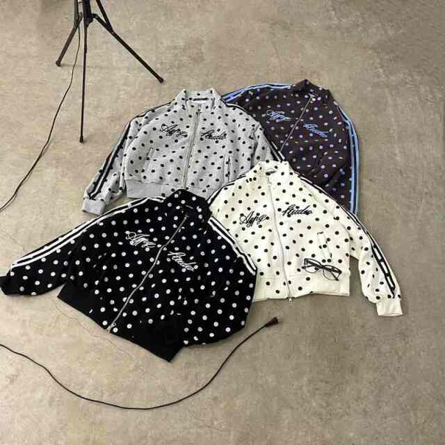 ドットロゴ刺繍スタンドジャケット