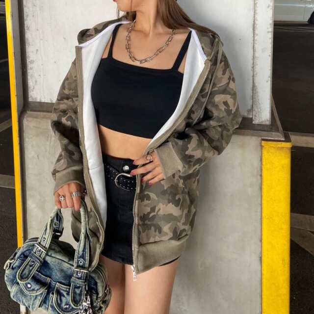迷彩ビッグパーカー