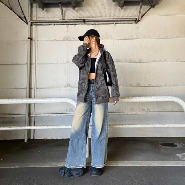 迷彩ビッグパーカー