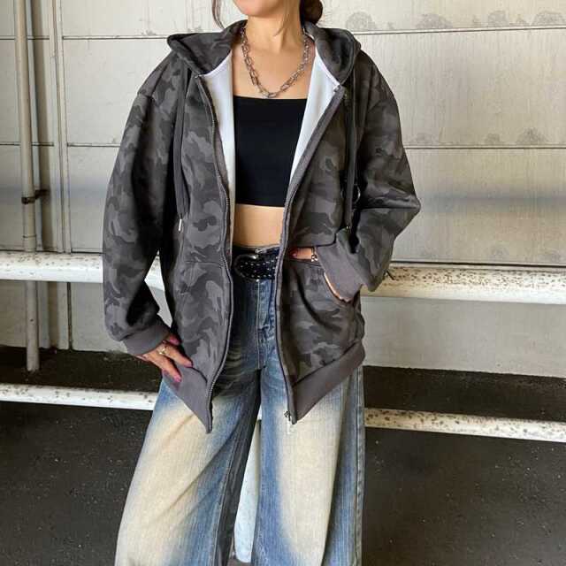 迷彩ビッグパーカー