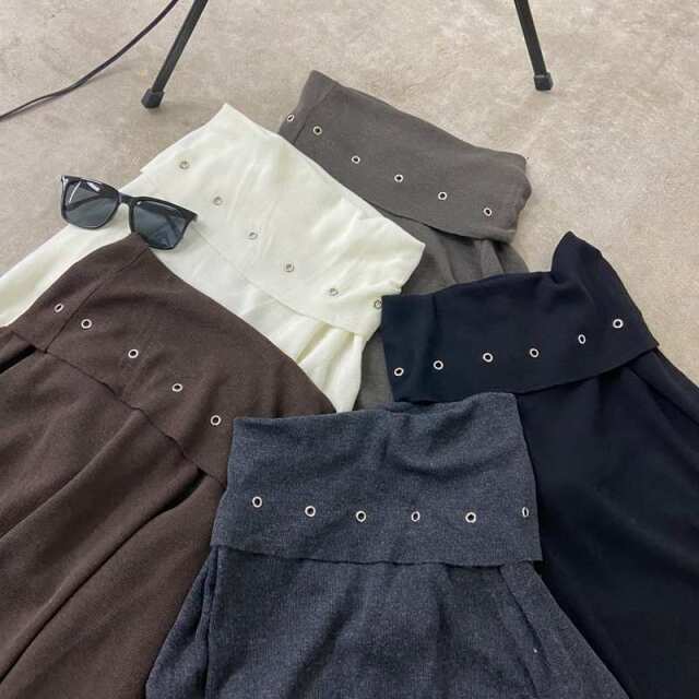 ハトメオフショルダープルオーバー