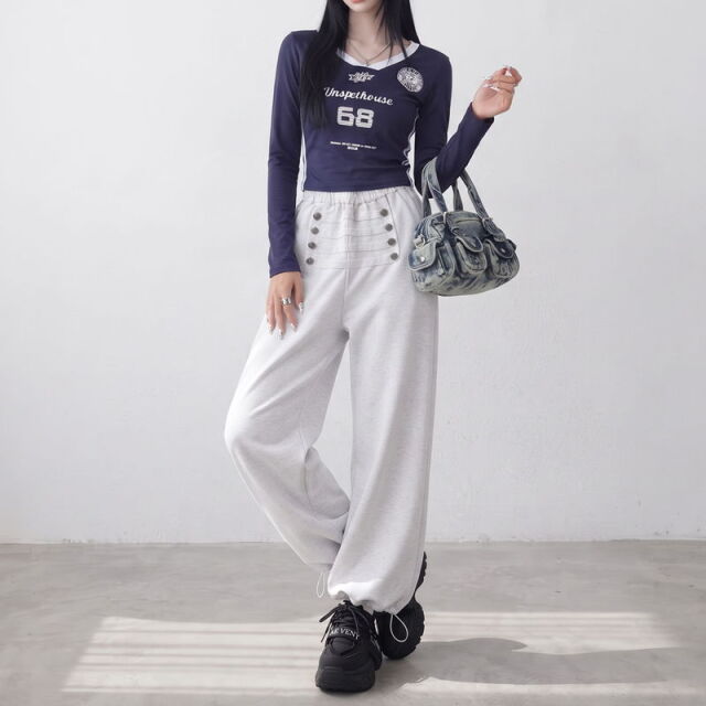 ナポレオンカットワイドパンツ