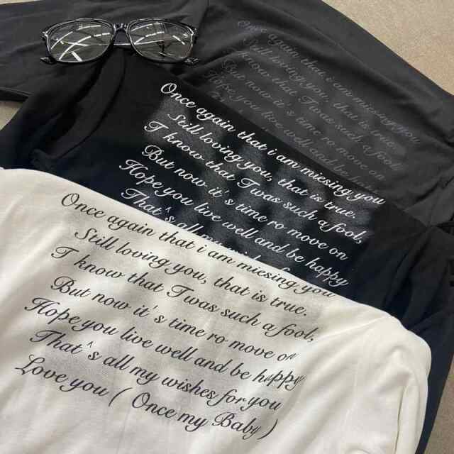 ロゴオフショルダースピンドルTシャツ