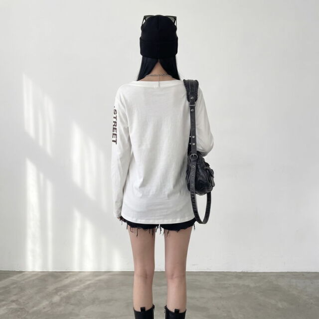 ロゴワンショルダーTシャツ