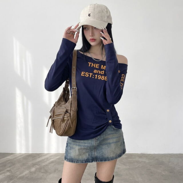 ロゴワンショルダーTシャツ