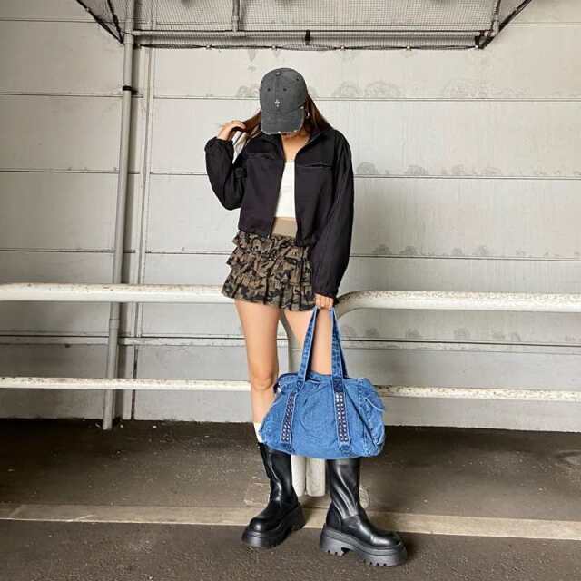 メッシュ切替ブルゾン