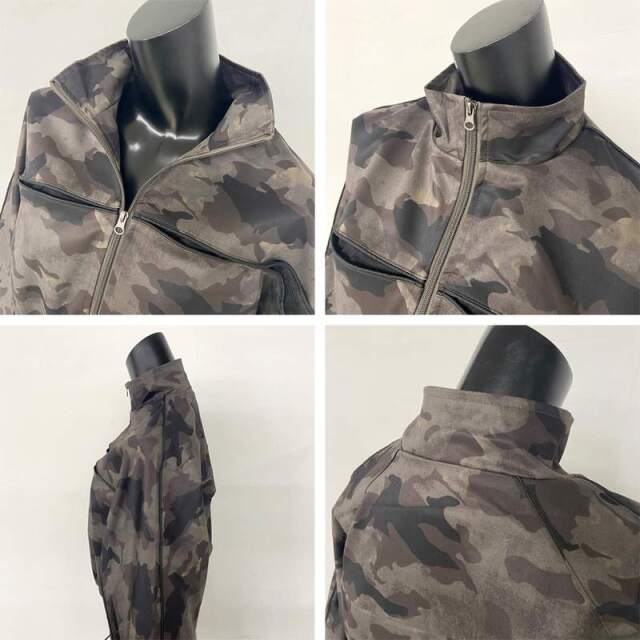 メッシュ切替ブルゾン
