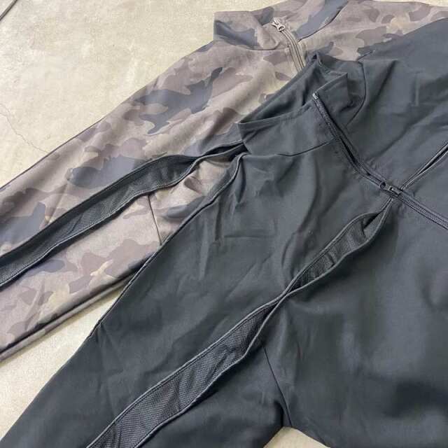 メッシュ切替ブルゾン