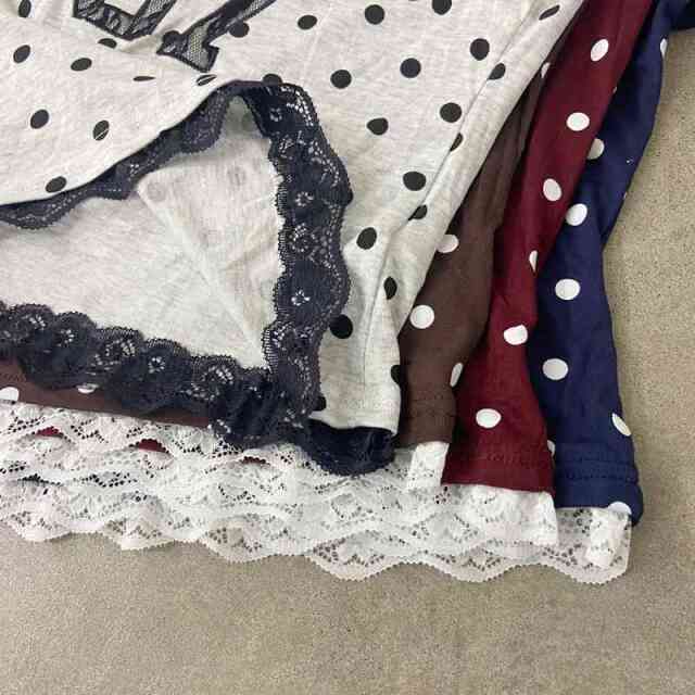 ドットナンバリングオフショルダーTシャツ