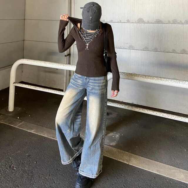 スターZIPフードトップス