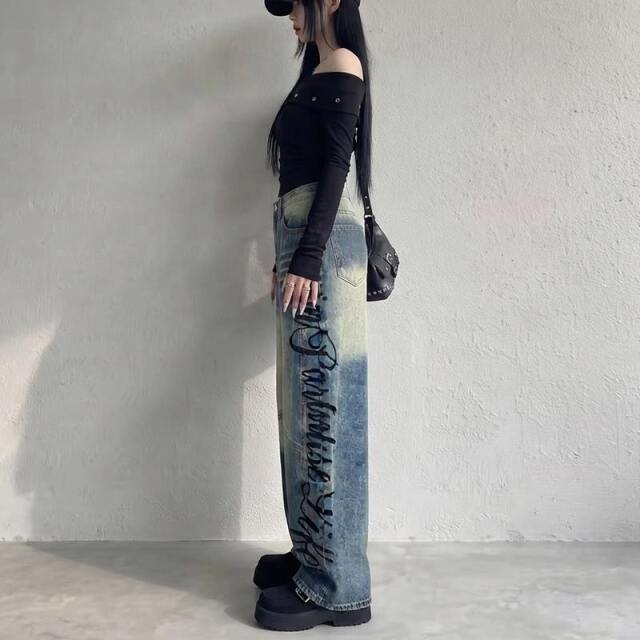サイドロゴデニムパンツ