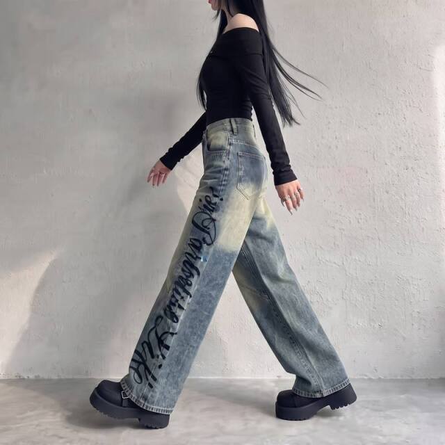 サイドロゴデニムパンツ