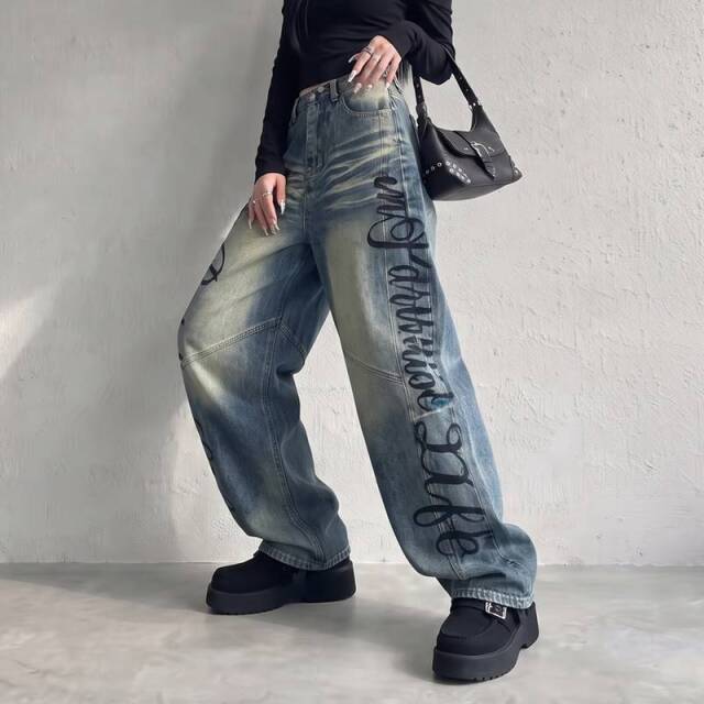 サイドロゴデニムパンツ