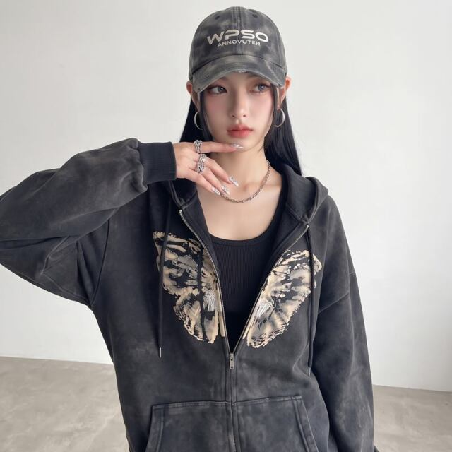 バタフライブリーチビッグパーカー
