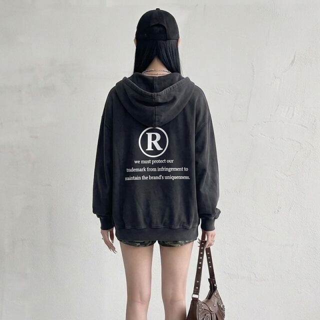 サークルロゴブリーチビッグパーカー