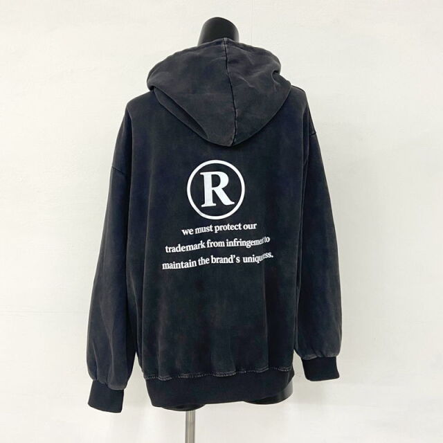 サークルロゴブリーチビッグパーカー