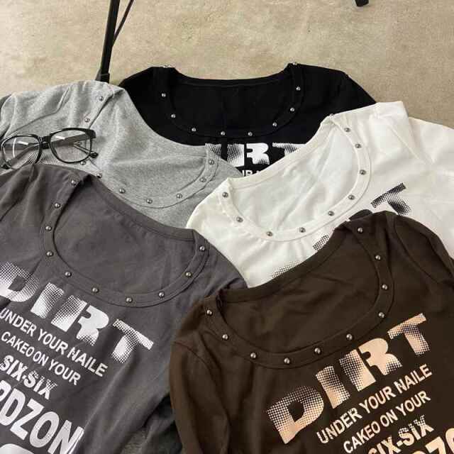 スタッズロゴTシャツ