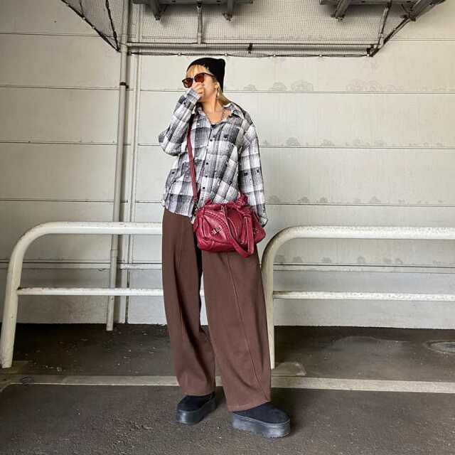 プレート合成皮革バッグ