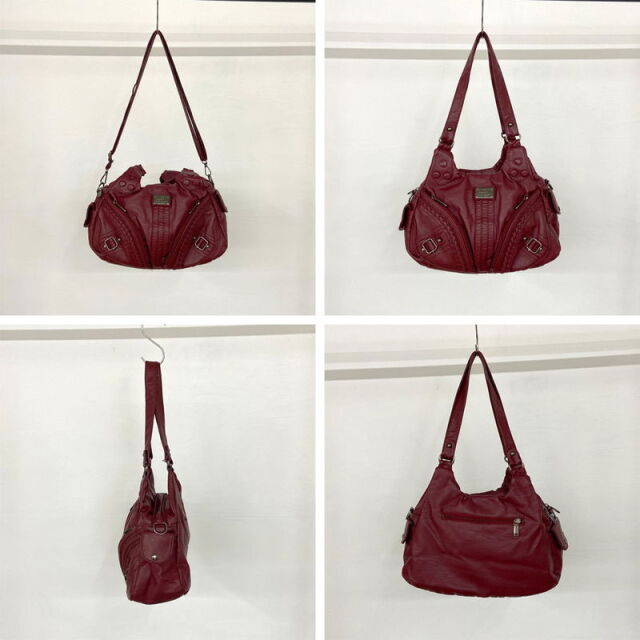 プレート合成皮革バッグ