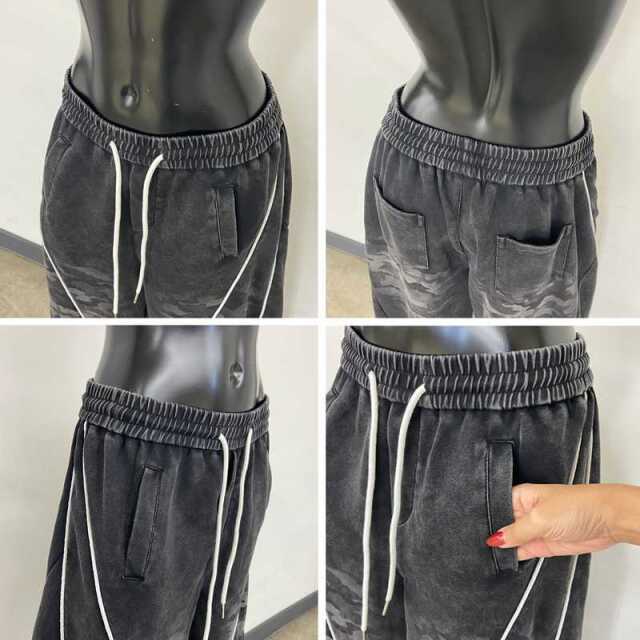 ブリーチライン迷彩ワイドパンツ