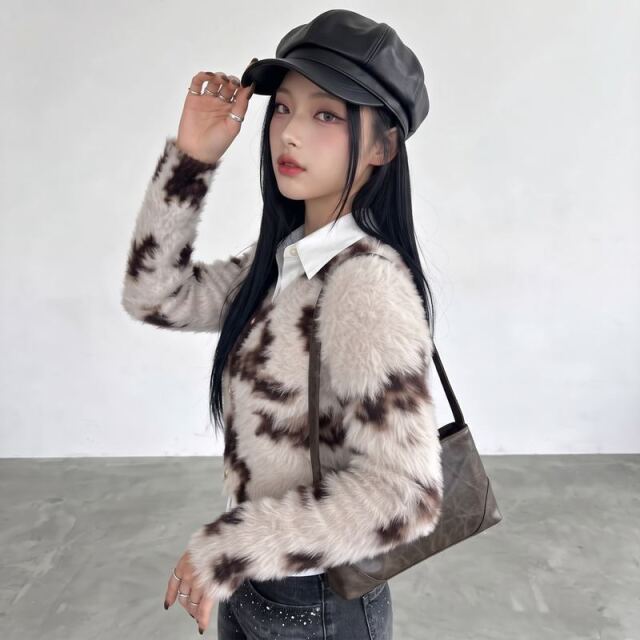ムラシャギーカーディガン