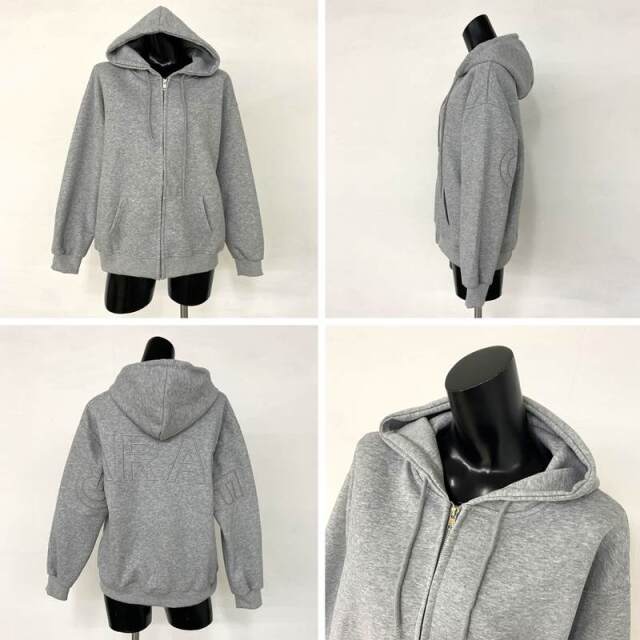 バックロゴZIPパーカー