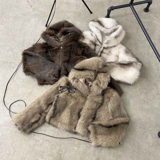 ファーフードブルゾン