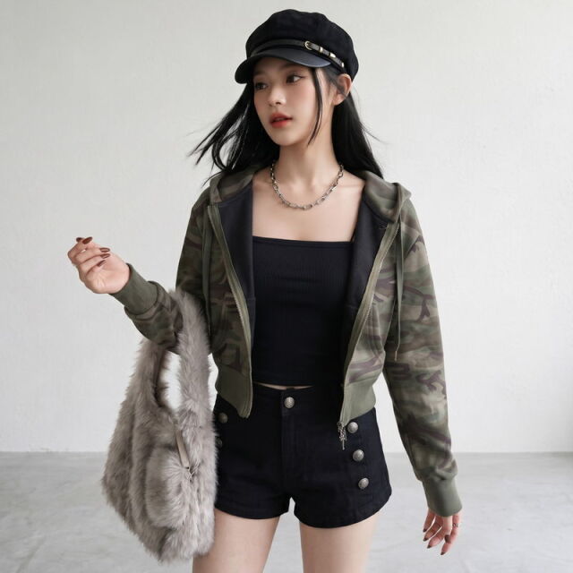 迷彩パーカー