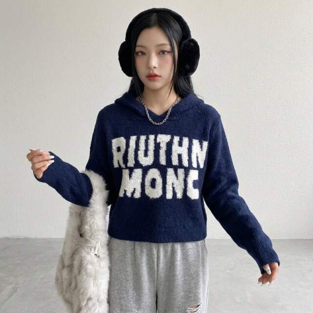 ロゴフードプルオーバー