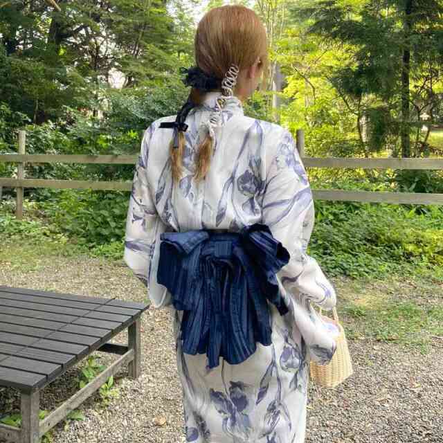 水彩柄セパレート浴衣4点セット