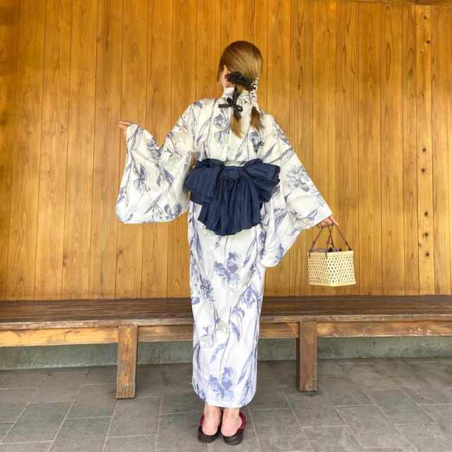 水彩柄セパレート浴衣4点セット