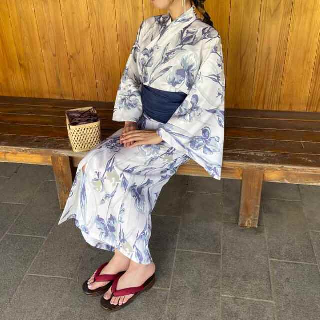 水彩柄セパレート浴衣4点セット