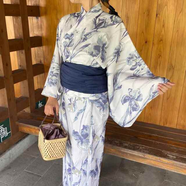 水彩柄セパレート浴衣4点セット