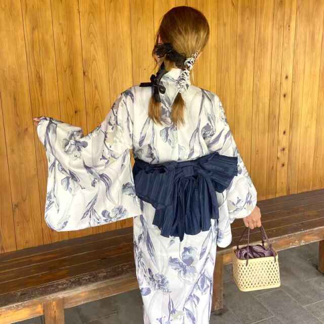 水彩柄セパレート浴衣4点セット
