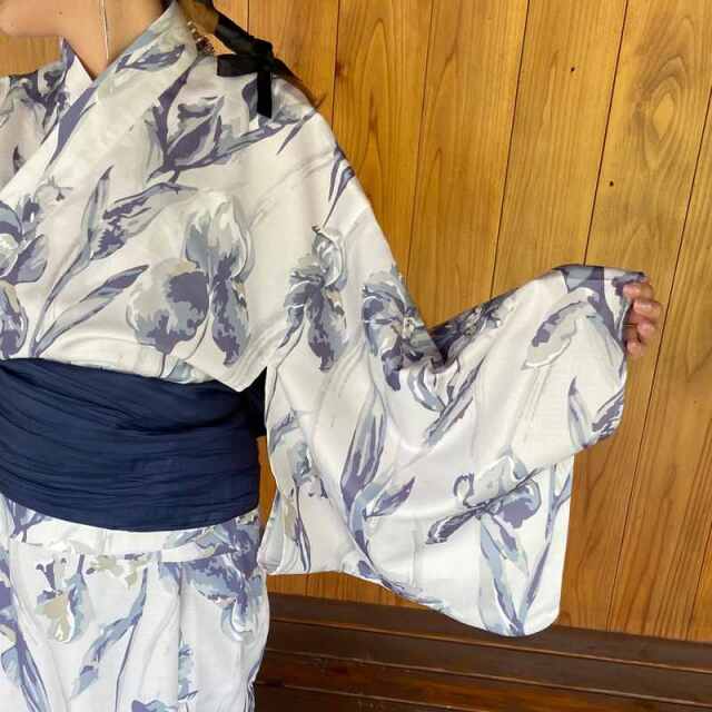 水彩柄セパレート浴衣4点セット