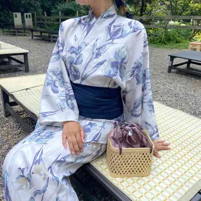 水彩柄セパレート浴衣4点セット