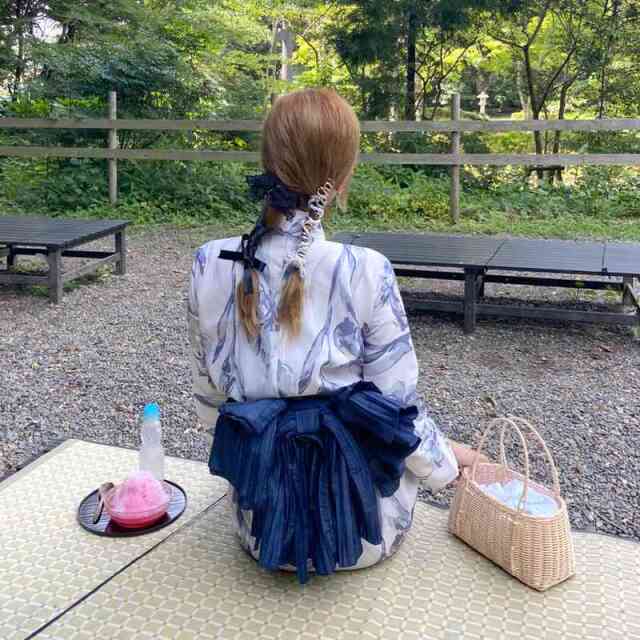 水彩柄セパレート浴衣4点セット