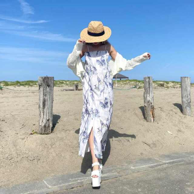 水彩柄セパレート浴衣4点セット