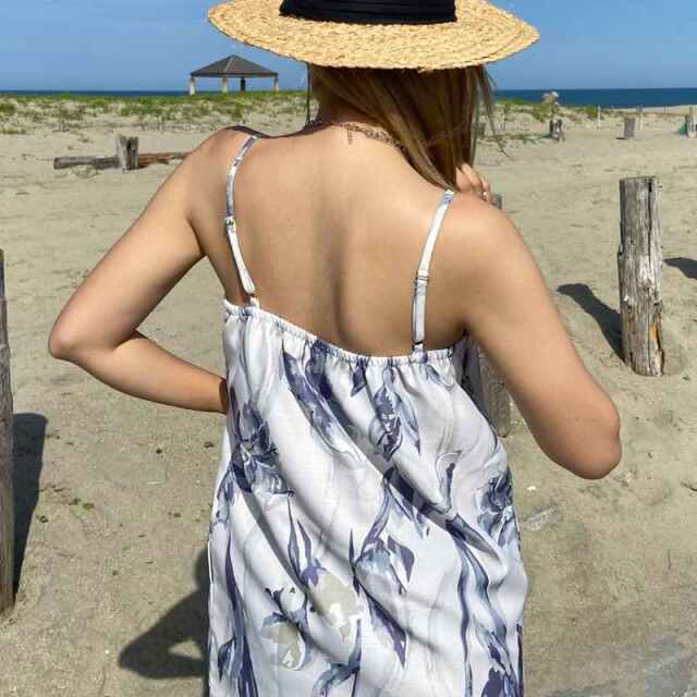 水彩柄セパレート浴衣4点セット