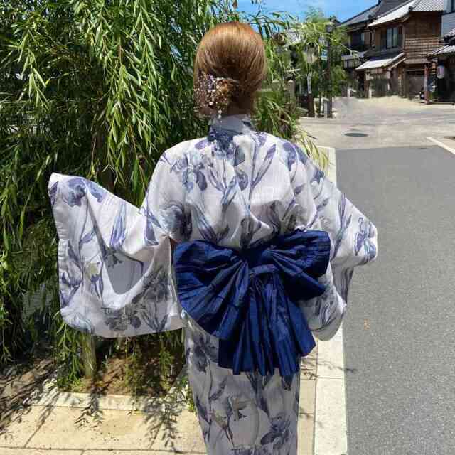菖蒲柄セパレート浴衣4点セット